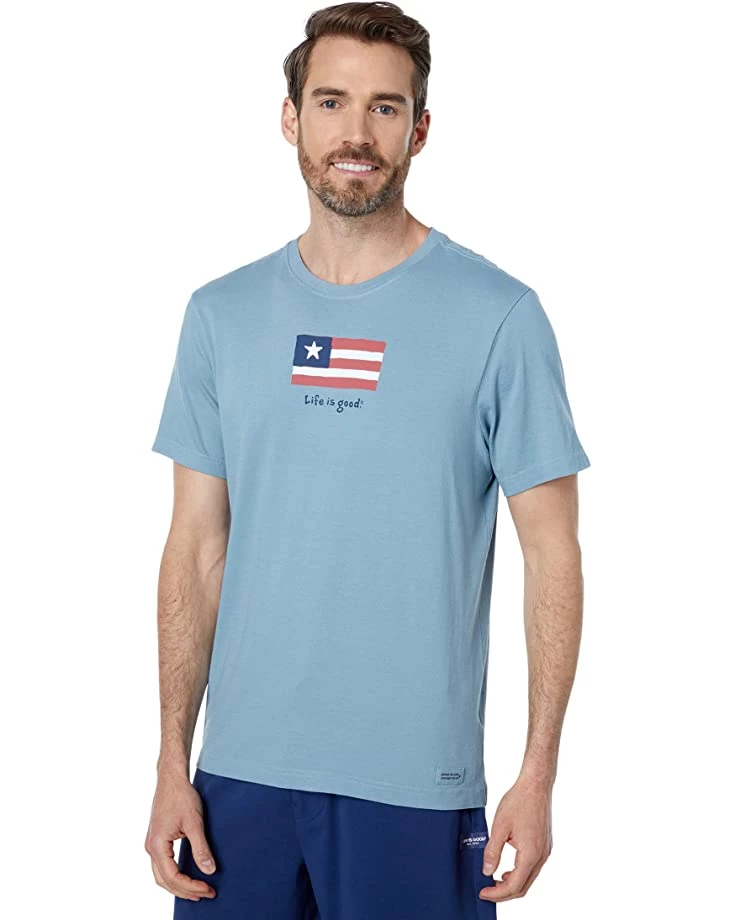 Life is Good Shirts & Tops Three Stripe Flag Crusher™ Tee 3 Life is Good Shirts & Tops Three Stripe Flag Crusher™ Tee