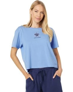 Life is Good Shirts & Tops Wave Turtle Boxy Crusher™ Tee