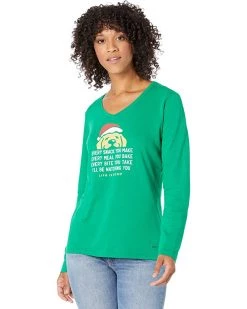 Life is Good Shirts & Tops I'll Be Watching You Long Sleeve Crusher™ Vee