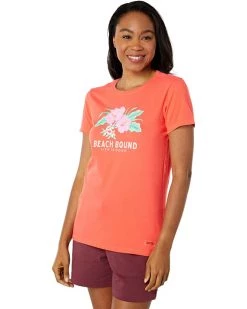 Life is Good Shirts & Tops Beach Bound Hibiscus Crusher-Lite™ Tee