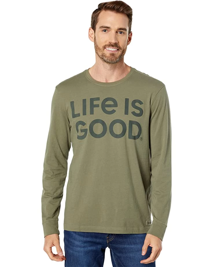Life is Good Shirts & Tops LIG Wordmark Stack Long Sleeve Crusher-Lite™ Tee 3 Life is Good Shirts & Tops LIG Wordmark Stack Long Sleeve Crusher-Lite™ Tee