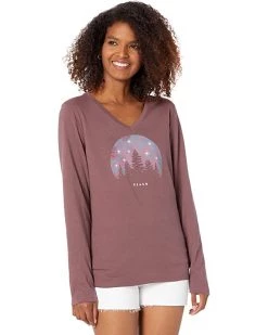 Life is Good Shirts & Tops Twinkling Tree Forest Long Sleeve Crusher™ Vee
