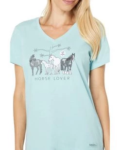 Life is Good Shirts & Tops Horse Lover Crusher™ Vee -Life is Good Sales Store 71gUt5SOTgL. AC SR736920