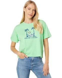 Life is Good Shirts & Tops Saturday Hammock Palms Boxy Crusher™ Tee