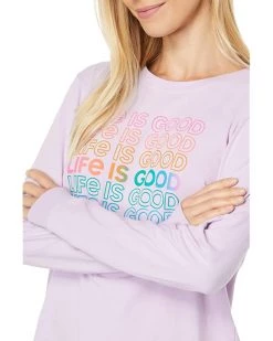 Life is Good Shirts & Tops LIG Multi-Stack Long Sleeve Crusher™ Tee -Life is Good Sales Store 71i1Qf4le2L. AC SR736920