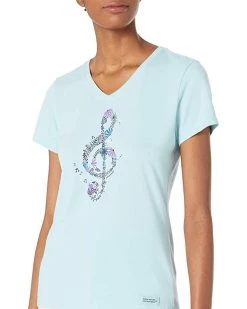 Life is Good Shirts & Tops Wildflower G Clef Crusher™ Vee -Life is Good Sales Store 71j5bEdq5RL. AC SR736920