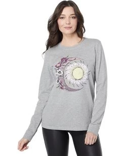 Life is Good Shirts & Tops Moon Flower Long Sleeve Crusher™ Tee