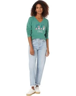Life is Good Shirts & Tops Chillin' with My Gnomes Long Sleeve Crusher™ Vee -Life is Good Sales Store 71kPMZVPKpL. AC SR736920