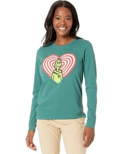 Life is Good Shirts & Tops Grinch Turn Up The Love Long Sleeve Crusher™ Tee