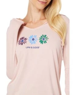 Life is Good Hoodies & Sweatshirts Three Daisies Long Sleeve Crusher-Lite™ Hooded Tee -Life is Good Sales Store 71lOHpWYeOL. AC SR736920