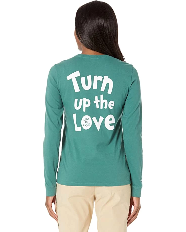 Life is Good Shirts & Tops Grinch Turn Up The Love Long Sleeve Crusher™ Tee 4 Life is Good Shirts & Tops Grinch Turn Up The Love Long Sleeve Crusher™ Tee - Image 2