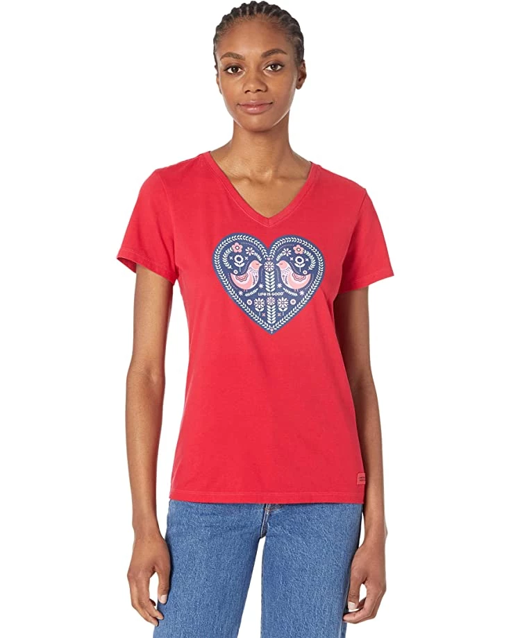 Life is Good Shirts & Tops Folklore Heart Crusher™ Vee 3 Life is Good Shirts & Tops Folklore Heart Crusher™ Vee