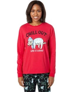Life is Good Sleepwear Chillin Sloth Snuggle Up Joggers Pajama Set -Life is Good Sales Store 71mS28EALjL. AC SR736920