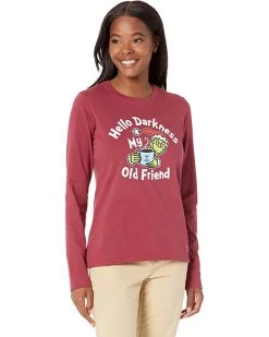 Life is Good Shirts & Tops Grinch Hello Darkness Long Sleeve Crusher™ Tee