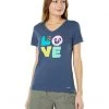 Life is Good Shirts & Tops Love Flip-Flops Crusher-Lite™ Vee -Life is Good Sales Store 71nMC4dyvGL. AC SR736920