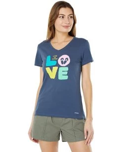 Life is Good Shirts & Tops Love Flip-Flops Crusher-Lite™ Vee