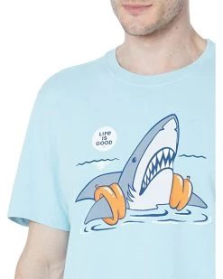 Life is Good Shirts & Tops Shark Floaty Swim Crusher™ Tee -Life is Good Sales Store 71nZSlvQqaL. AC SR736920