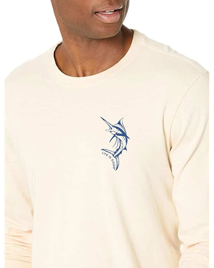 Life is Good Shirts & Tops Shining Sea Marl Long Sleeve Crusher™ Tee 5 Life is Good Shirts & Tops Shining Sea Marl Long Sleeve Crusher™ Tee - Image 3