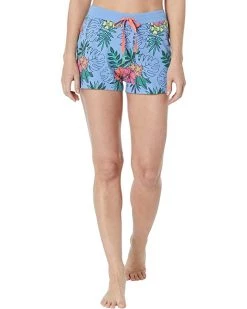 Life is Good Sleepwear Tropical Hibiscus Snuggle Up Sleep Shorts