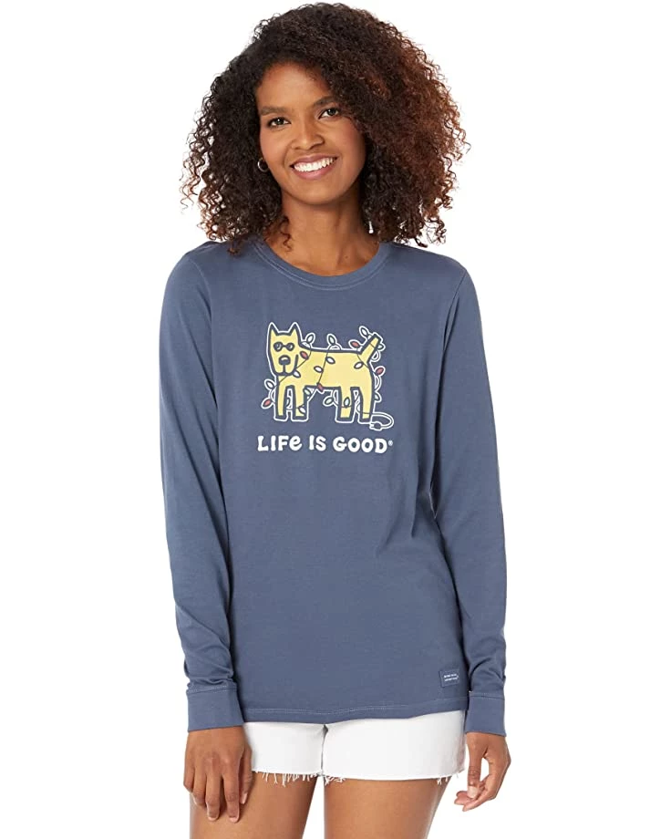 Life is Good Shirts & Tops Rocket Holiday Lights Long Sleeve Crusher™ Tee 3 Life is Good Shirts & Tops Rocket Holiday Lights Long Sleeve Crusher™ Tee