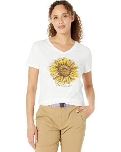 Life is Good Shirts & Tops Scribbled Sunflower Crusher™ Vee