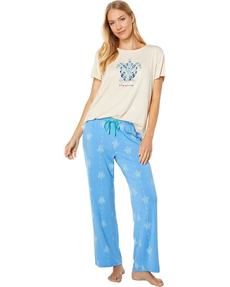 Life is Good Sleepwear Turtle Mosaic Lightweight Sleep Tee 6 Life is Good Sleepwear Turtle Mosaic Lightweight Sleep Tee - Image 4
