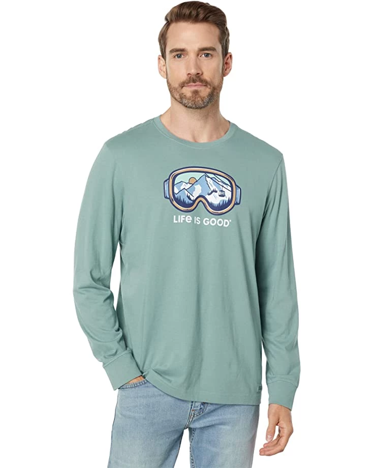 Life is Good Shirts & Tops Ski Goggle Landscape Long Sleeve Crusher™ Tee 3 Life is Good Shirts & Tops Ski Goggle Landscape Long Sleeve Crusher™ Tee