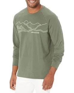 Life is Good Shirts & Tops Linear Mountains Crusher-Flex™ Crew -Life is Good Sales Store 71vlua1iAEL. AC SR736920