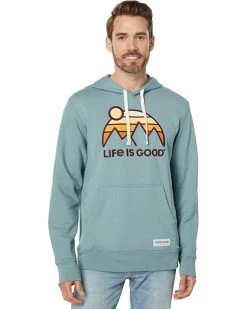 Life is Good Hoodies & Sweatshirts Retro Mountains Simply True Fleece Hoodie