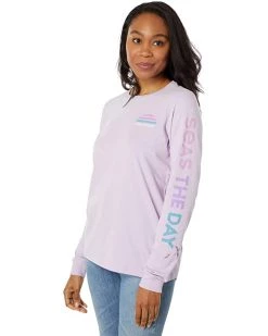 Life is Good Shirts & Tops Seas The Day Long Sleeve Crusher-Lite™ Tee