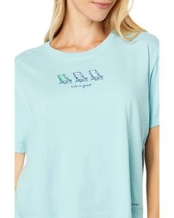 Life is Good Shirts & Tops Beach Chairs Boxy Crusher™ Tee -Life is Good Sales Store 71w9LwE42EL. AC SR736920