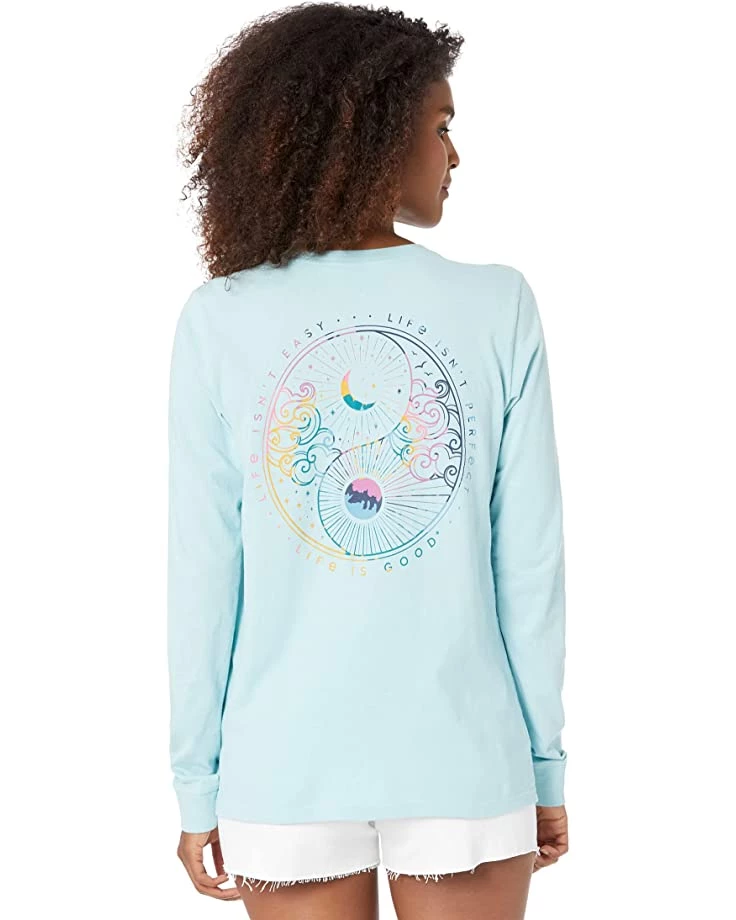 Life is Good Shirts & Tops Tie-Dye Day and Night Long Sleeve Crusher-Lite™ Tee 4 Life is Good Shirts & Tops Tie-Dye Day and Night Long Sleeve Crusher-Lite™ Tee - Image 2