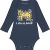 Life is Good Baby One Pieces Rocket Holiday Lights Long Sleeve Crusher™ Tee (Infant)