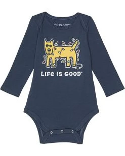 Life is Good Baby One Pieces Rocket Holiday Lights Long Sleeve Crusher™ Tee (Infant)