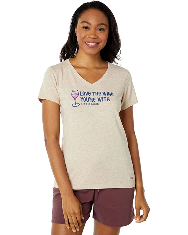 Life is Good Shirts & Tops Love The Wine Crusher™ Vee 3 Life is Good Shirts & Tops Love The Wine Crusher™ Vee
