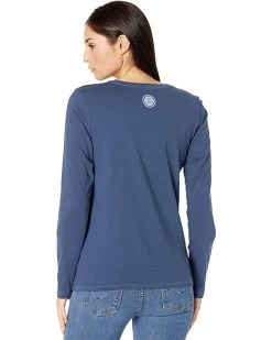 Life is Good Shirts & Tops Wild Fox Long Sleeve Crusher™ Vee -Life is Good Sales Store 810gIEBaxzL. AC SR736920