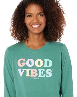 Life is Good Shirts & Tops Good Vibes Long Sleeve Crusher™ Tee -Life is Good Sales Store 814FBVImHNL. AC SR736920