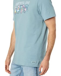 Life is Good Shirts & Tops Tie-Dye Grateful Dog Short Sleeve Crusher™ Tee -Life is Good Sales Store 815FiHK5ynL. AC SR736920