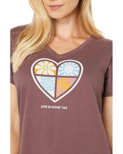 Life is Good Shirts & Tops LIG 365 One Hear Crusher™ Vee -Life is Good Sales Store 81914TpN2nL. AC SR736920