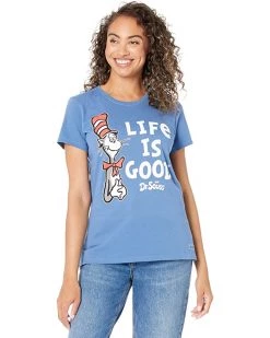 Life is Good Shirts & Tops The Cat Belly Up LIG Stack Tee