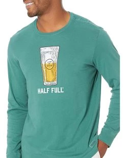 Life is Good Shirts & Tops Half Full Beer Long Sleeve Crusher-Lite™ Tee -Life is Good Sales Store 81CgW3JehfL. AC SR736920