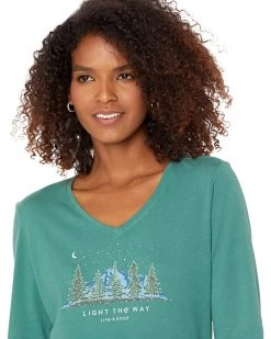 Life is Good Shirts & Tops Light The Way Long Sleeve Crusher-Lite™ Vee 8 Life is Good Shirts & Tops Light The Way Long Sleeve Crusher-Lite™ Vee -Life is Good Sales Store 81DNTrUELSL. AC SR736920
