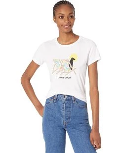 Life is Good Shirts & Tops Tie-Dye Dog Beach Chairs Crusher™ Tee