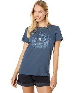 Life is Good Shirts & Tops Breathe Moon Evergreen Fern Crusher™ Tee