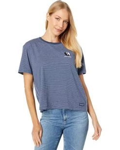 Life is Good Shirts & Tops Crusher-Lite™ Striped Boxy Tee