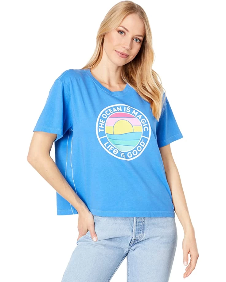 Life is Good Shirts & Tops The Ocean is Magic Short Sleeve Boxy Tee 3 Life is Good Shirts & Tops The Ocean is Magic Short Sleeve Boxy Tee
