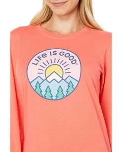 Life is Good Shirts & Tops LIG Mountain Sun Long Sleeve Crusher™ Tee -Life is Good Sales Store 81MwFGoDerL. AC SR736920