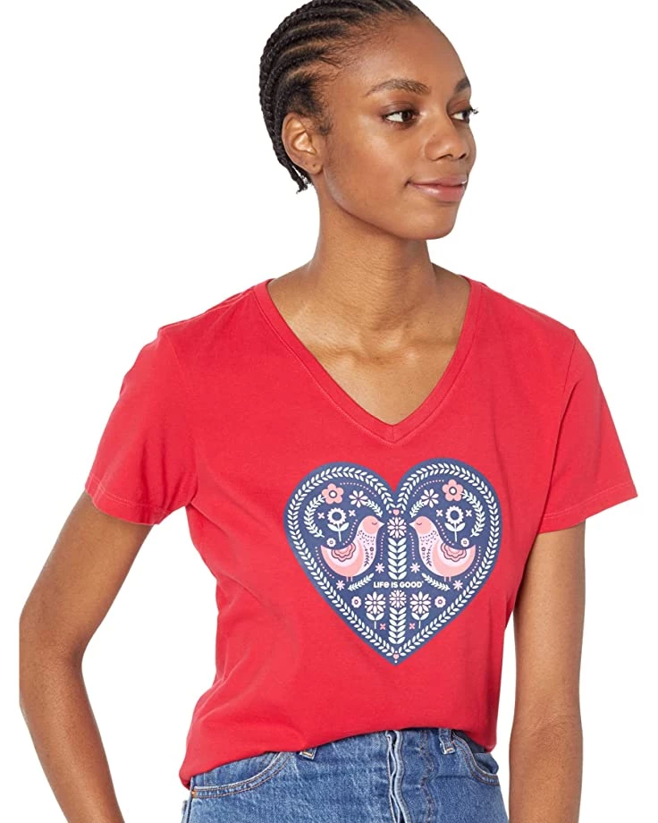 Life is Good Shirts & Tops Folklore Heart Crusher™ Vee 5 Life is Good Shirts & Tops Folklore Heart Crusher™ Vee - Image 3