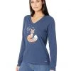 Life is Good Shirts & Tops Wild Fox Long Sleeve Crusher™ Vee -Life is Good Sales Store 81S2PtaJTcL. AC SR736920
