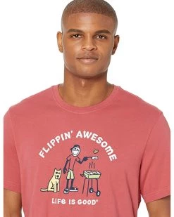 Life is Good Shirts & Tops Flippin' Awesome Short Sleeve Crusher™ Tee -Life is Good Sales Store 81aj3dN 6ZL. AC SR736920
